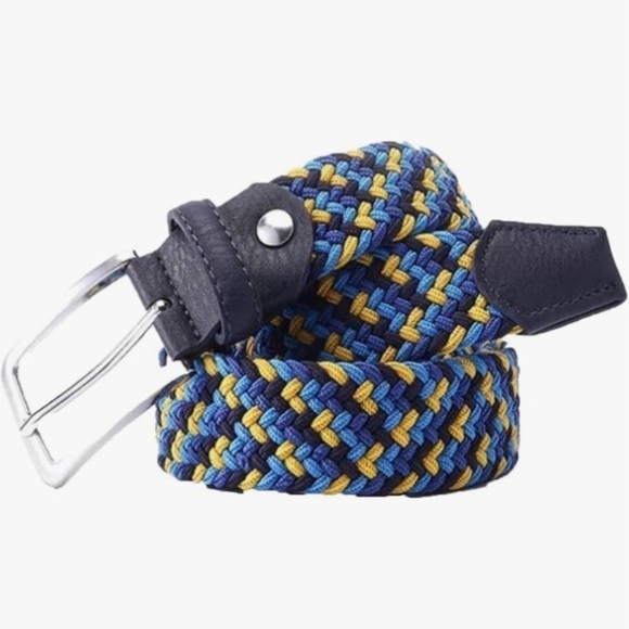 Bassin and Brown Mens Four Colour Woven Belt NWT - Picture 1 of 4